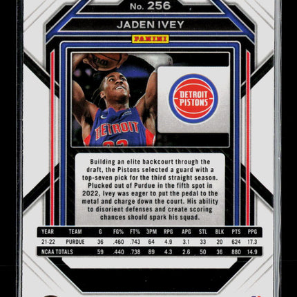 2023 Panini Prizm Jaden Ivey #256 RC
