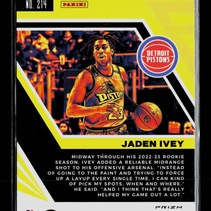 2023 Panini Flux Jaden Ivey #214 RC