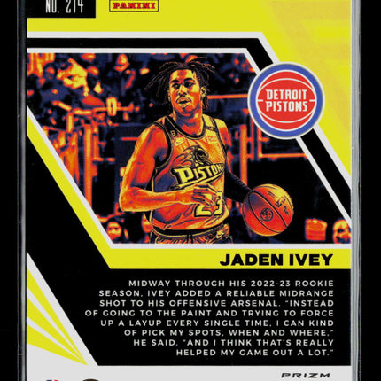 2023 Panini Flux Jaden Ivey #214 RC