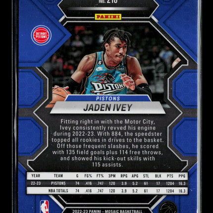 2023 Panini Mosaic Jaden Ivey #216 Genesis
