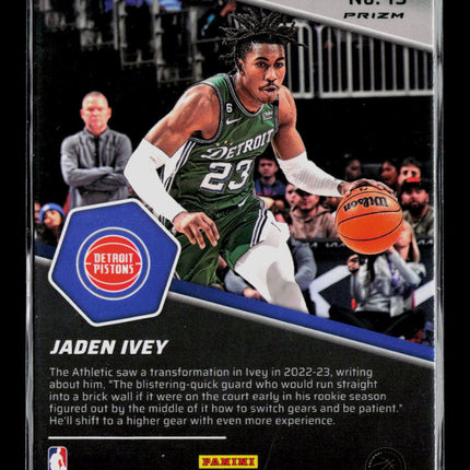 2023 Panini Mosaic Jaden Ivey #15 Breakaway RC