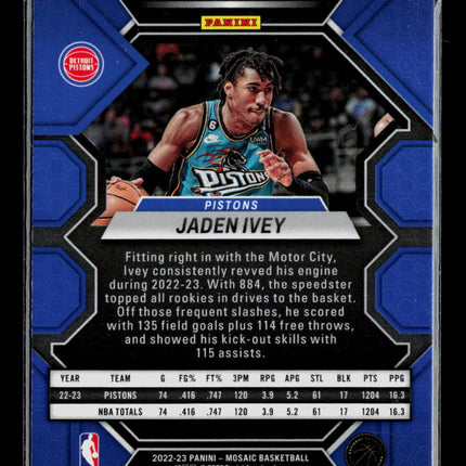 2023 Panini Mosaic Basketball Jaden Ivey #216 RC