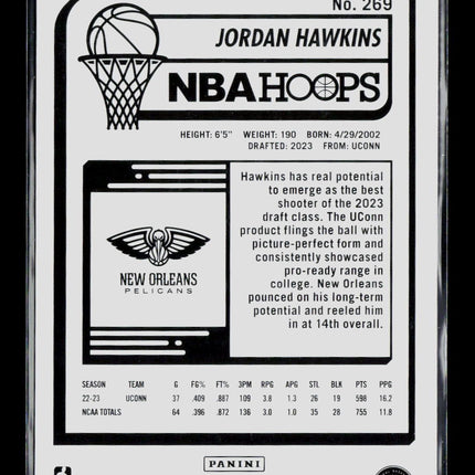 2023 Panini Hoops Jordan Hawkins #269 RC