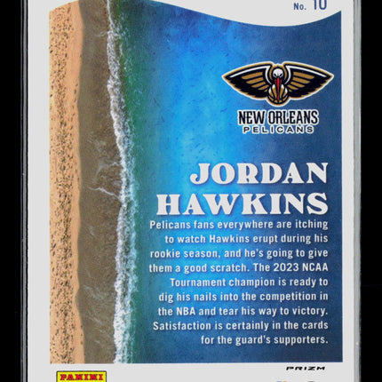 2024 Donruss Optic Splash Jordan Hawkins #10 Purple RC