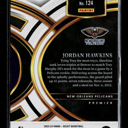 2024 Panini Select Basketball Jordan Hawkins #124 Red Prizm RC
