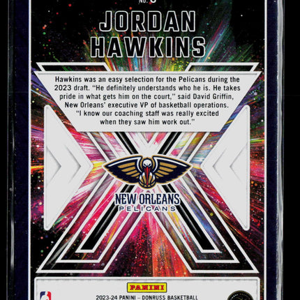 2023 Panini Donruss Great X-Pectations Jordan Hawkins #6 RC