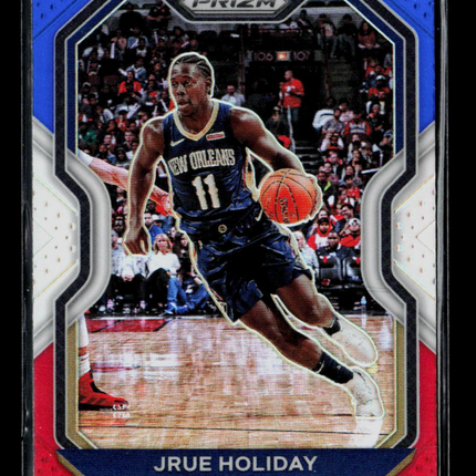 2021 Panini Prizm Jrue Holiday #75 Red White Blue