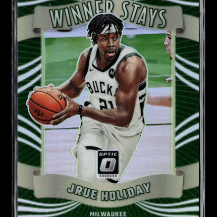 2024 Panini Donruss Optic Winner Stays Jrue Holiday #9 Green Prizm