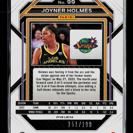 2023 Panini Prizm WNBA Joyner Holmes #99 Red 151/199