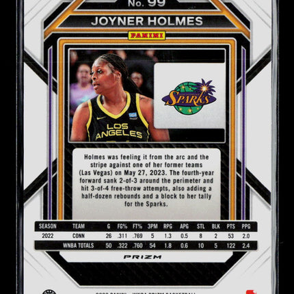 2023 Panini Prizm WNBA Joyner Holmes #99 Hyper