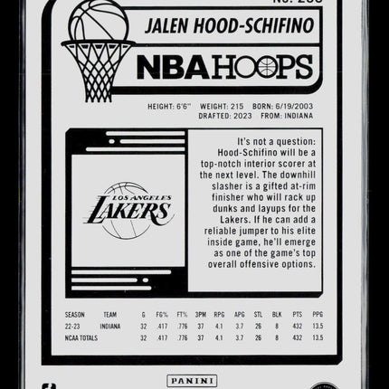 2023 Panini Hoops Jalen Hood-Schifino #238 RC