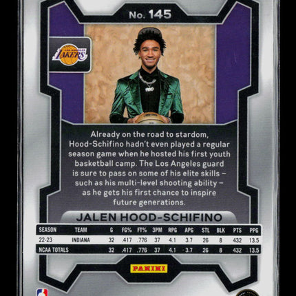 2023 Panini Prizm Jalen Hood-Schifino #145 RC
