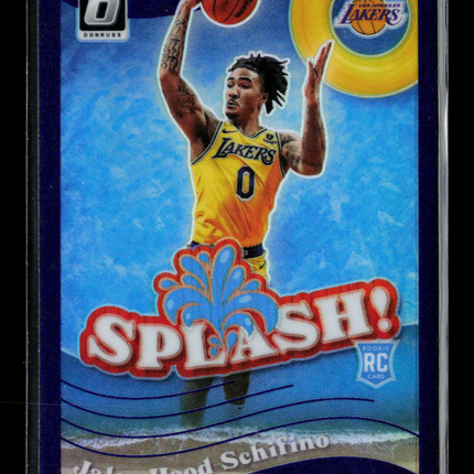 2024 Donruss Optic Jalen Hood-Schifino #14 Purple Prizm RC