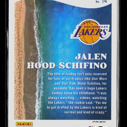 2024 Donruss Optic Jalen Hood-Schifino #14 Purple Prizm RC