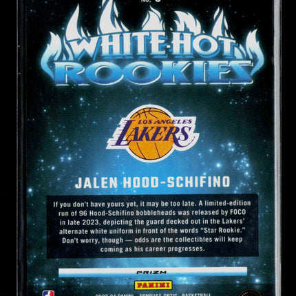 2024 Panini Donruss Optic White Hot Rookies Jalen Hood-Schifino #6
