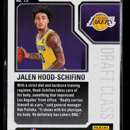 2024 Panini Contenders Draft Class Jalen Hood-Schifino #13 RC