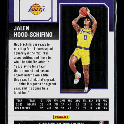 2024 Panini Contenders Jalen Hood-Schifino #83 RC