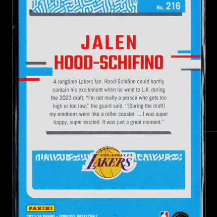 2023 Panini Donruss Basketball Jalen Hood-Schifino #216