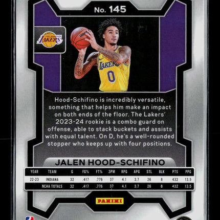2023 Panini Prizm Jalen Hood-Schifino #145 RC