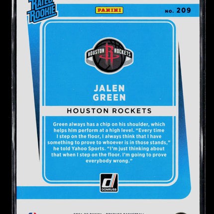 2021 Panini Donruss Jalen Green #209