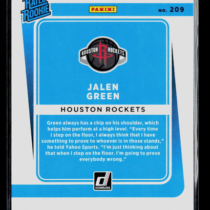 2021 Panini Donruss Jalen Green #209
