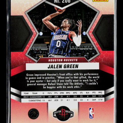 2022 Panini Mosaic Jalen Green #206 RC