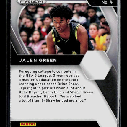 2021 Panini Prizm Draft Picks Jalen Green #4