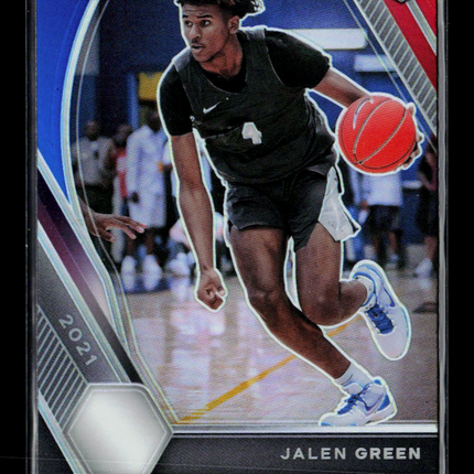2021 Panini Prizm Draft Picks Jalen Green #4 Red Blue RC