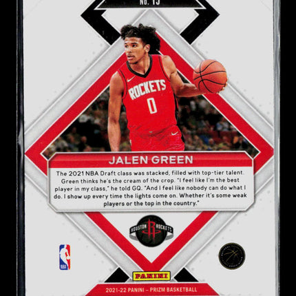 2021 Panini Prizm Emergent Jalen Green #15 RC