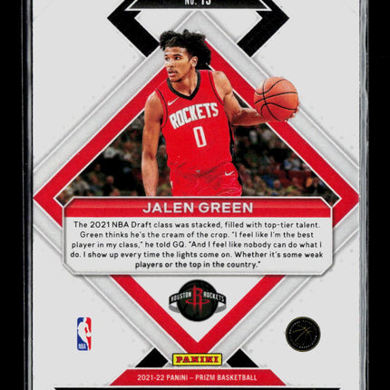 2021 Panini Prizm Emergent Jalen Green #15 RC