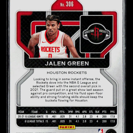 2021 Panini Prizm Jalen Green #306 RC