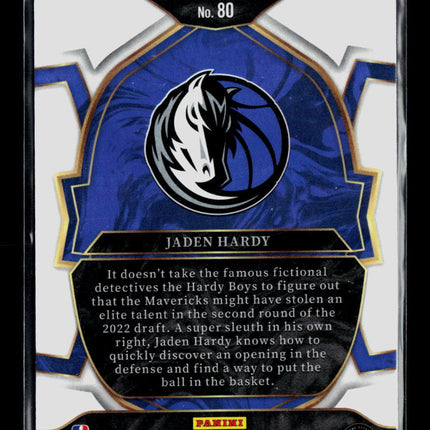 2023 Panini Select Jaden Hardy #80 Blue RC