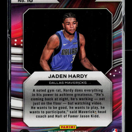 2023 Panini Prizm Instant Impact Jaden Hardy #16