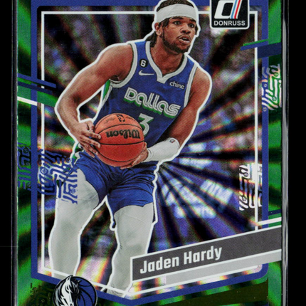 2023 Panini Donruss Jaden Hardy #196 Green Laser
