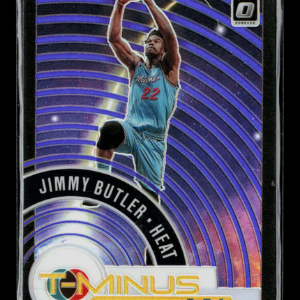 2021 Panini Donruss Optic T-Minus 3...2...1 Jimmy Butler #5 Purple Prizm