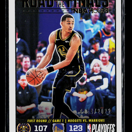 2022 Panini NBA Hoops Road to the Finals Jordan Poole #4 0354/2022