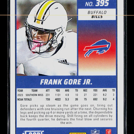 2024 Panini Score Football Frank Gore Jr. #395 Green RC