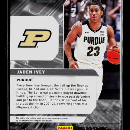 2022 Panini Chronicles Donruss Draft Picks Jaden Ivey #PF-JIV