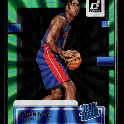 2022 Donruss Jaden Ivey #205 Green Laser