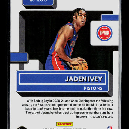 2022 Donruss Jaden Ivey #205 Green Laser