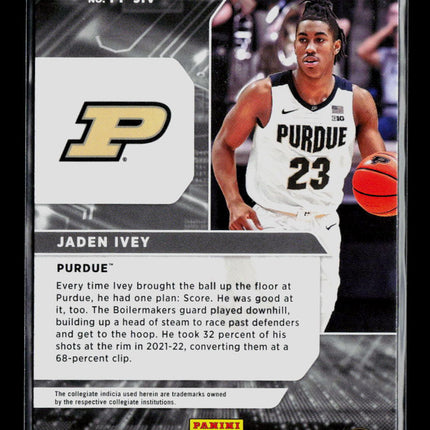 2022 Panini Chronicles Donruss Draft Picks Power Formulas Jaden Ivey #PF-JIV