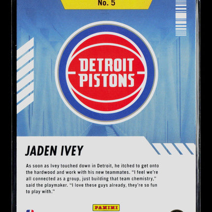 2022 Panini NBA Hoops Arriving Now Jaden Ivey #5