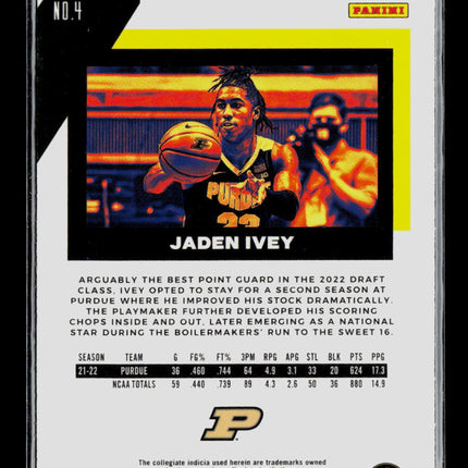 2022 Panini Chronicles Flux Draft Picks Jaden Ivey #4