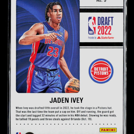 2023 Panini Contenders Jaden Ivey #9