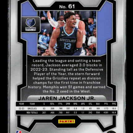 2023 Panini Prizm Jaren Jackson Jr. #61 Green