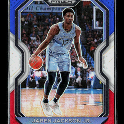 2021 Panini Prizm Jaren Jackson Jr. #126 Red White Blue