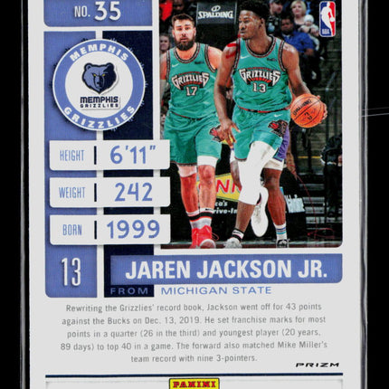 2020 Panini Contenders Optic Jaren Jackson Jr. #35 Holo