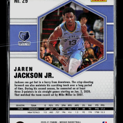 2021 Panini Mosaic Jaren Jackson Jr. #29 Green