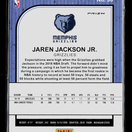 2020 Panini Hoops Premium Stock Jaren Jackson Jr. #90 Holo