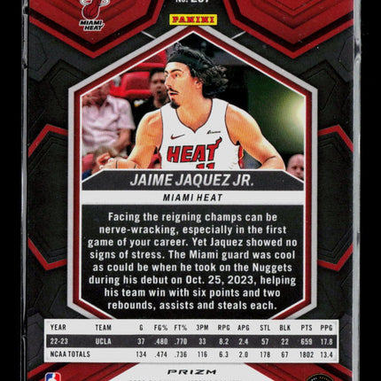2024 Panini Mosaic Jaime Jaquez Jr. #267 Yellow Reactive